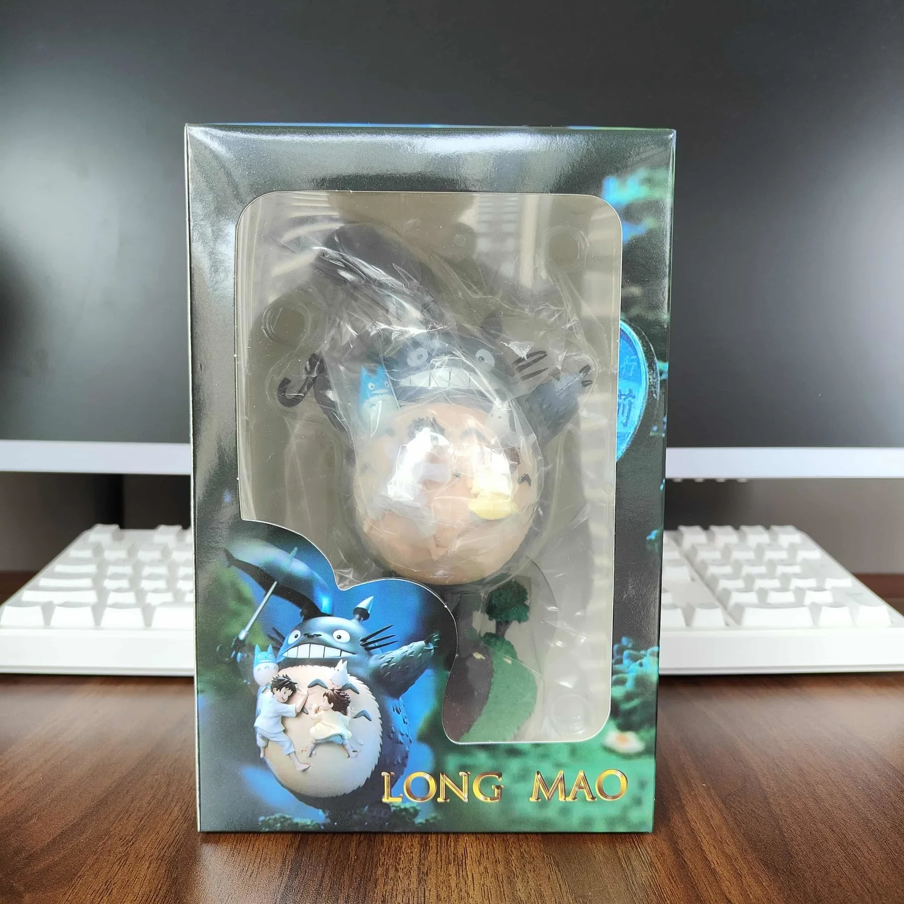 19CM Hayao Miyazaki Anime Figure Neighbor Totoro Figures Cute Statue Figurine Pvc Model Doll Desk Decoration Toys Gift