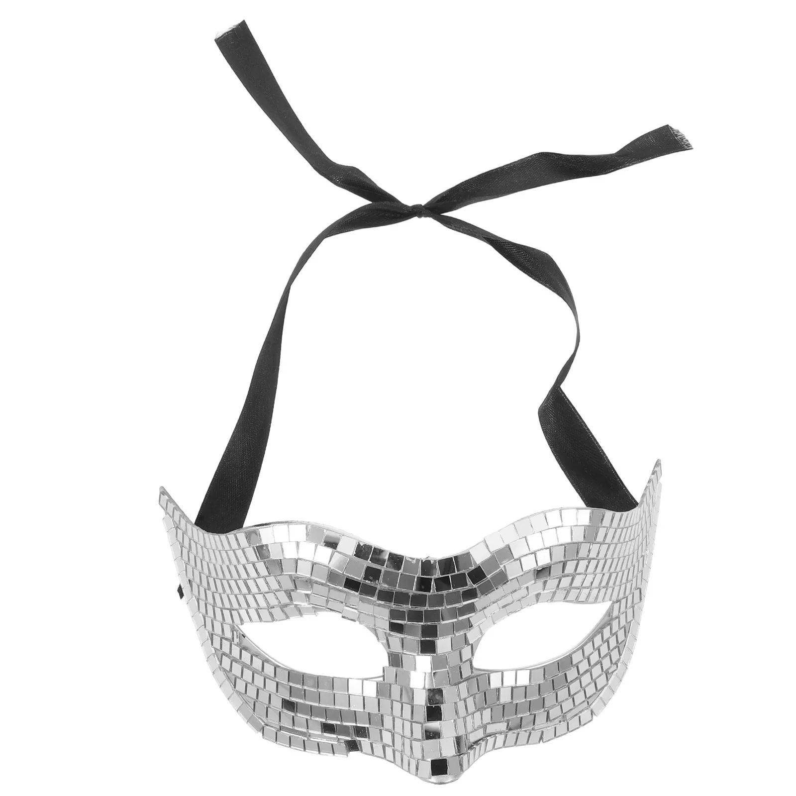 Carnival Masquerade Mask for Women Costume Metallic Glitter Face Halloween Eye Disco
