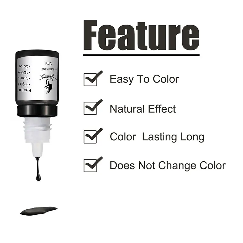 2pcs Tattoo Ink Set Permanent Makeup Eyebrow Lips Eye Line Tattoo For Body Beauty Tattoo Art Supplies Color Microblading Pigment