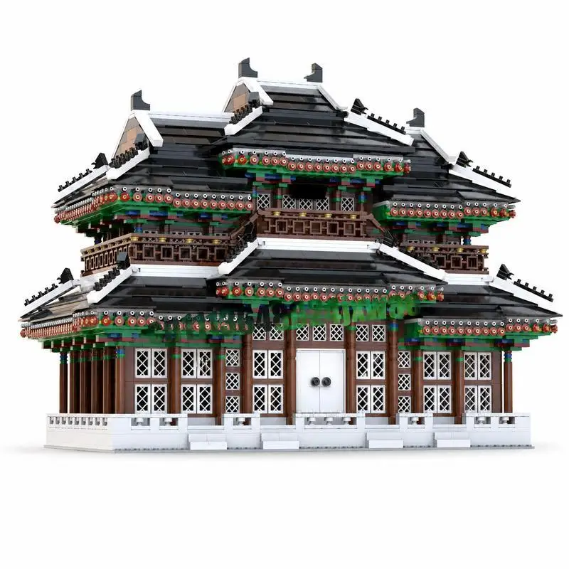 5981PCS Manwoldae Hoegyeongjeon MOC Architecture Model Custom Puzzle DIY Assembly Educational Toy Gift Collection Display Bricks