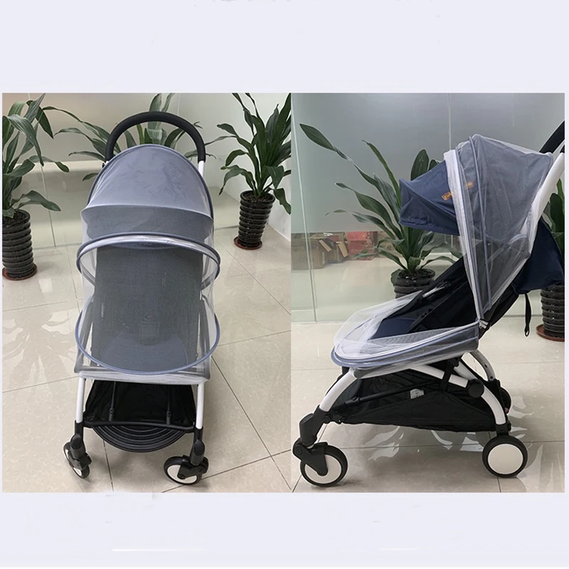 Stroller Mosquito Net Full Cover Fly Insect Protection Summer Mesh Universal Safe Pushchair Netting Fit Quintus Cybex Yoyo