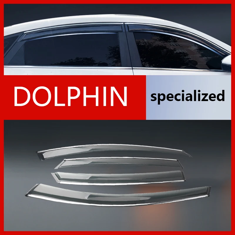 

Специально разработанные ветровики (дефлекторы) для BYD DOLPHIN: вентиляционные, дождезащитные, для окон и дверей, плоские.