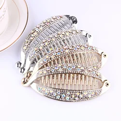 Rhinestone Hair Clip Fish Shape Vintage Hair Clips for Women Girls Clincher Combs Tool for Curly Fishtail Hair Clips Accessories