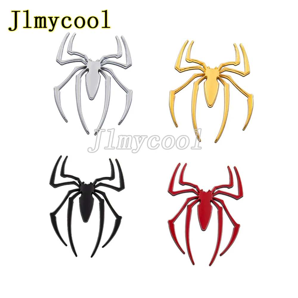 Universal 3D Metal Car Stickers Spider Car Logo Chrome Badge Auto Emblem Decal Car Styling Decoration Auto Exterior Accessories