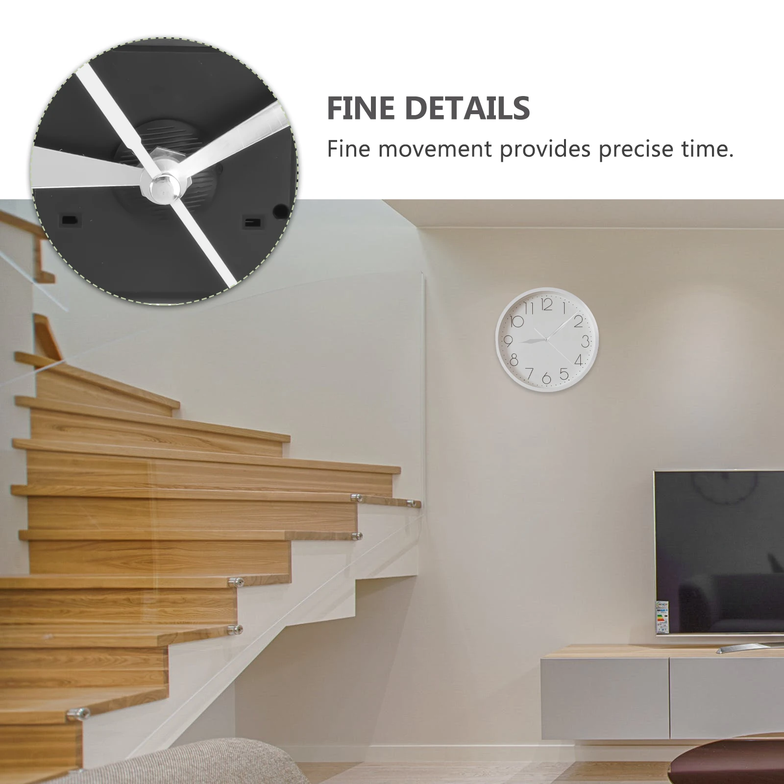 

2Pcs Home Clock Movement Premium Durable Silent Replacement DIY Mechanism Accessories Useful Parts Clock Movement