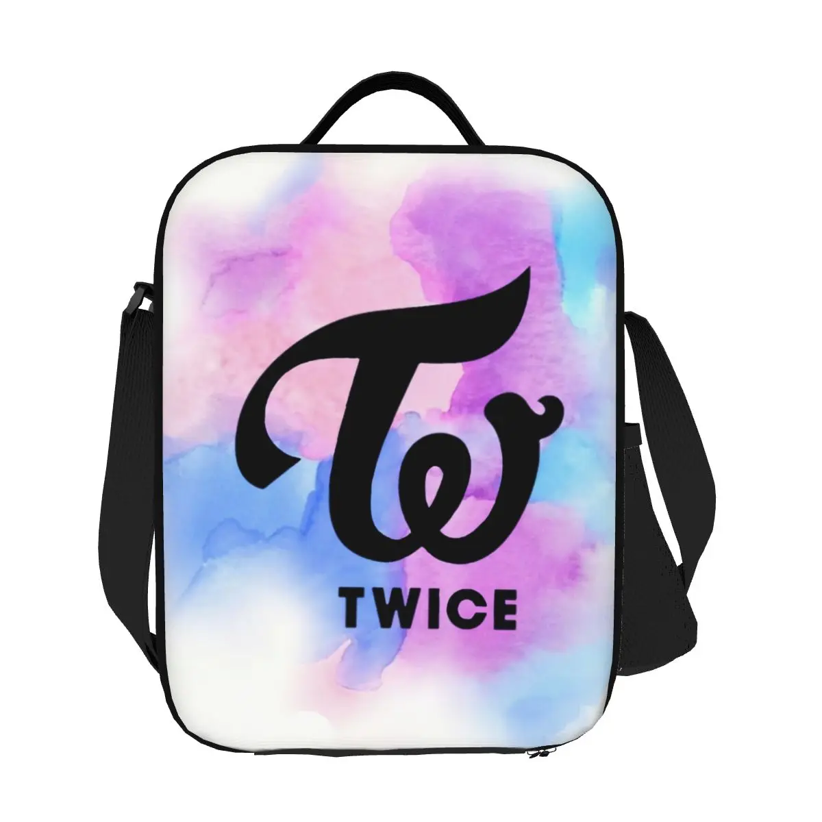 Custom Kpop Twices Logo Resuable Lunch box Women Waterproof Cooler Thermal Food Insulated Lunch Bag Office Work