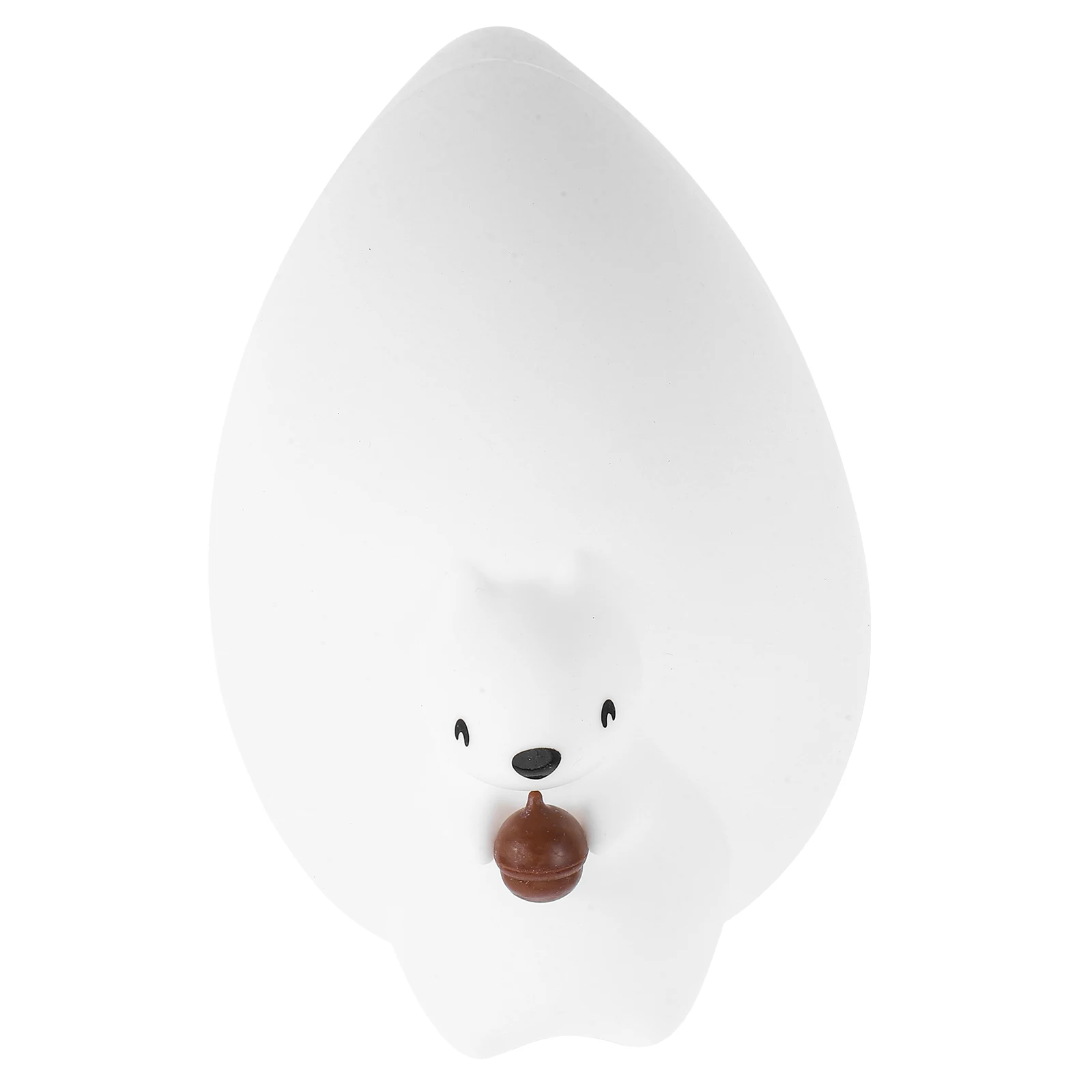 

1pc Squirrel Night Light Silicone Patted Lamp USB Charging Lovely Cartoon Bedside Nursery Bedroom Child Sleeping Gel