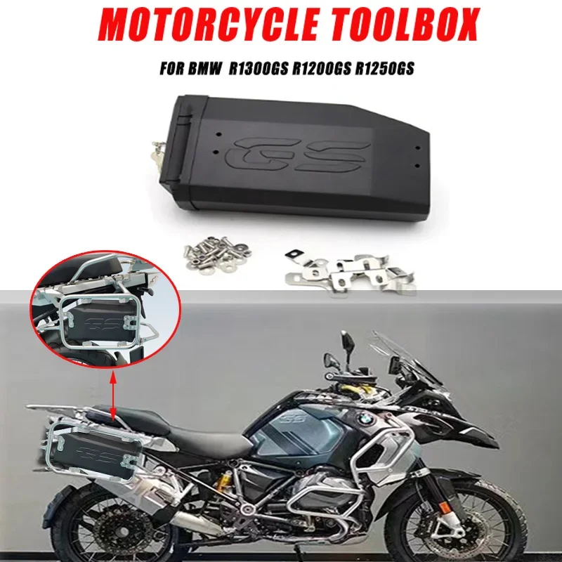 Dla BMW R1300GS R2023 GS R1200GS R1250GS litrowy motocykl plastikowa dekoracyjna skrzynka narzędziowa skrzynka narzędziowa