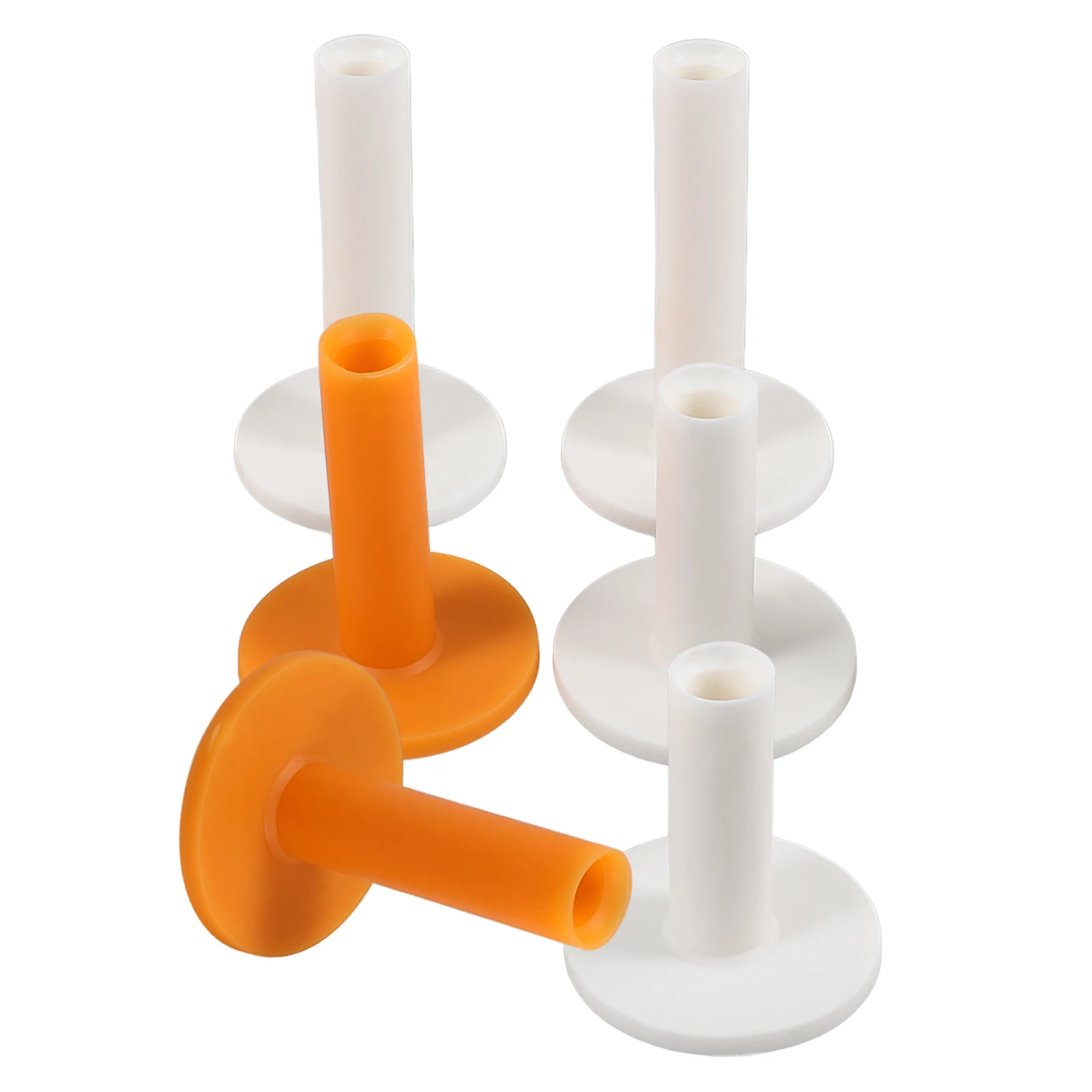 

6pcs Golf Tees 88mm 70mm 60mm Removable Rubber Practice Mat for Driving Range Simulator Golfer Gifts Office Use