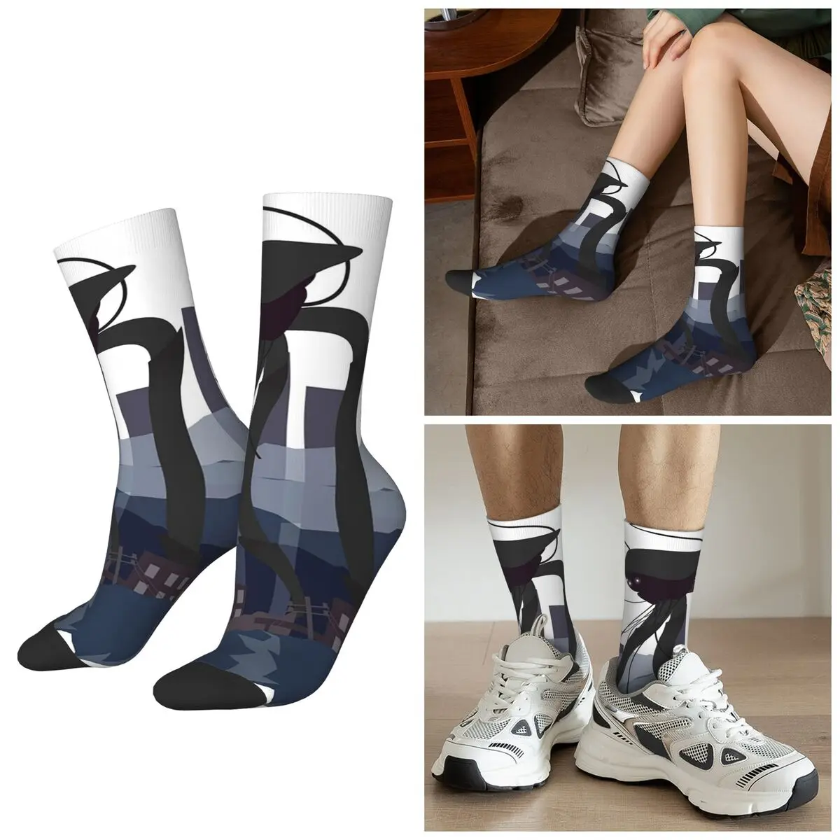 

Носки со штативом «Война миров» в стиле Харадзюку, спортивные носки средней длины, чулки высокого качества для мужчин и женщин, рождественские подарки