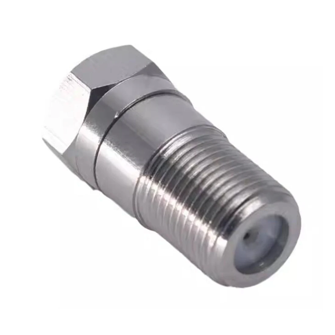 1PC F Type Male Plug to Female Jack RF Coax Adapter Straight Right Angle RA Convertor for TV Imperial System Nickel NEW