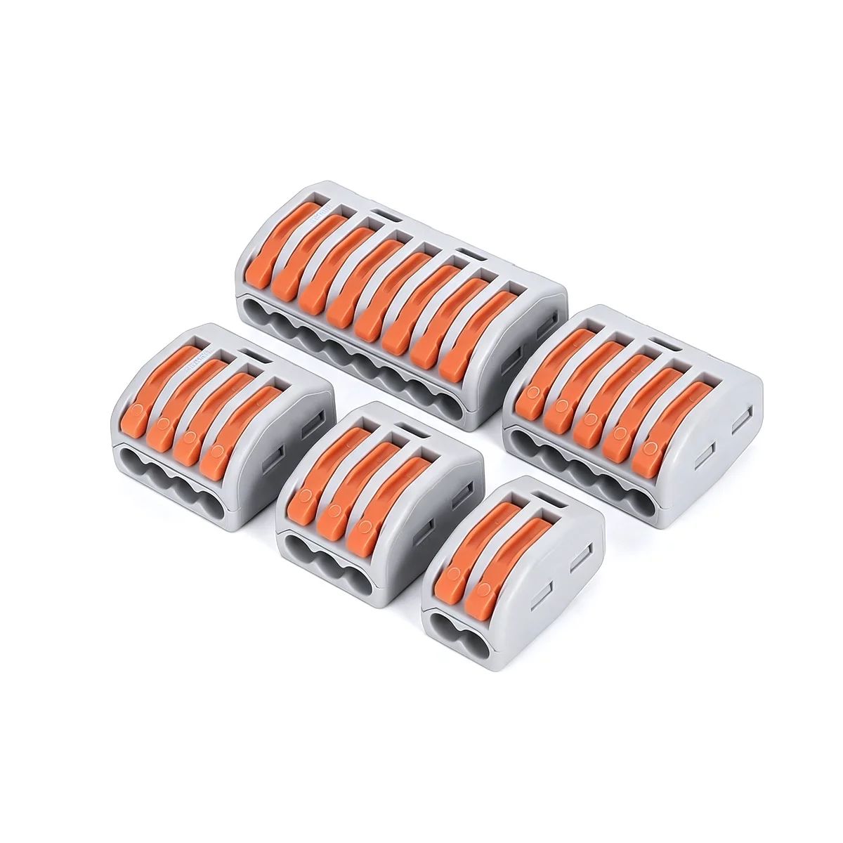 10PCS Wire Connector Electric Strip Connectors Mini Cage Spring Universal Compact Quick Wiring Conductors Push-in Terminal