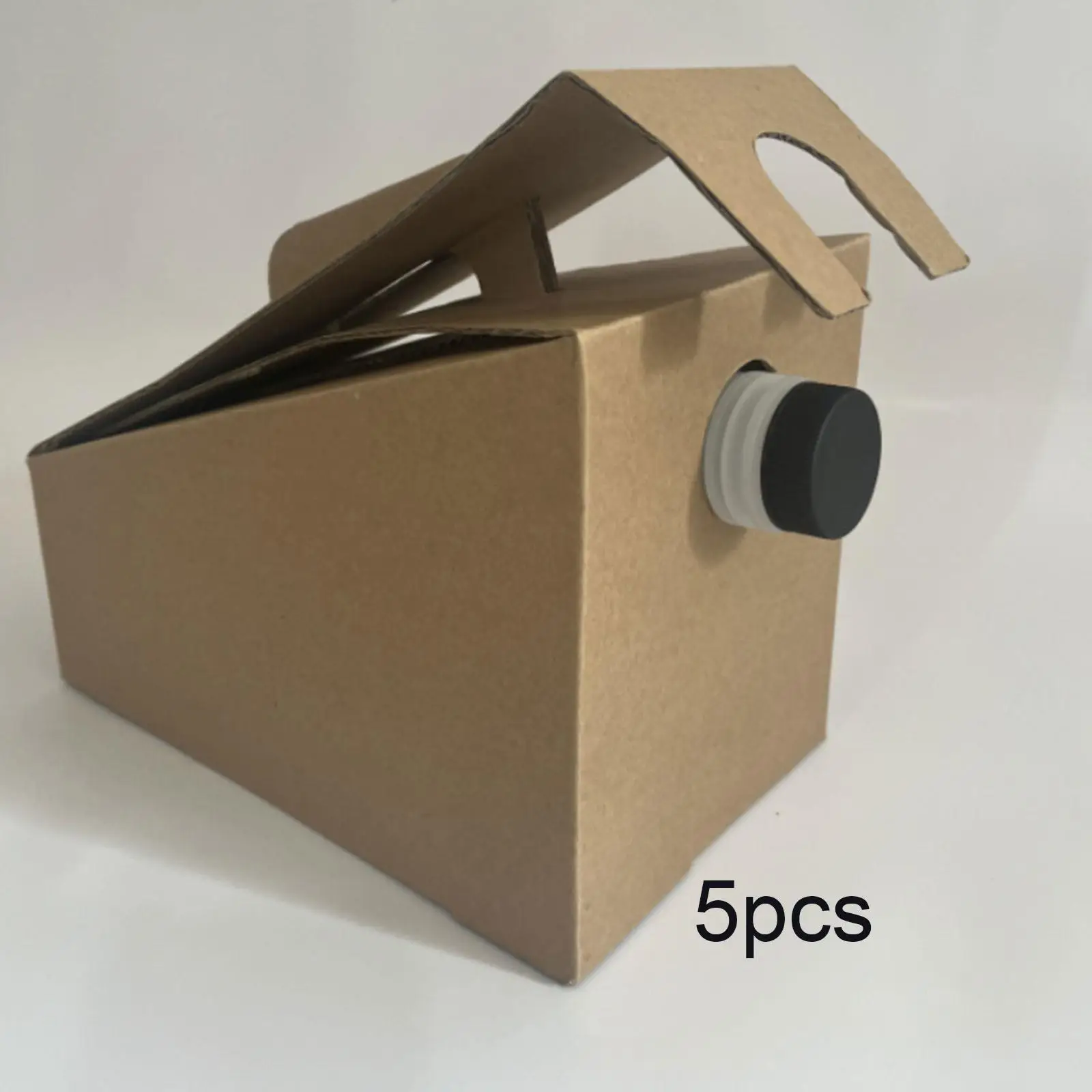 5 Pieces Disposable Coffee Box Drink Carrying Container for Takeout Delivery