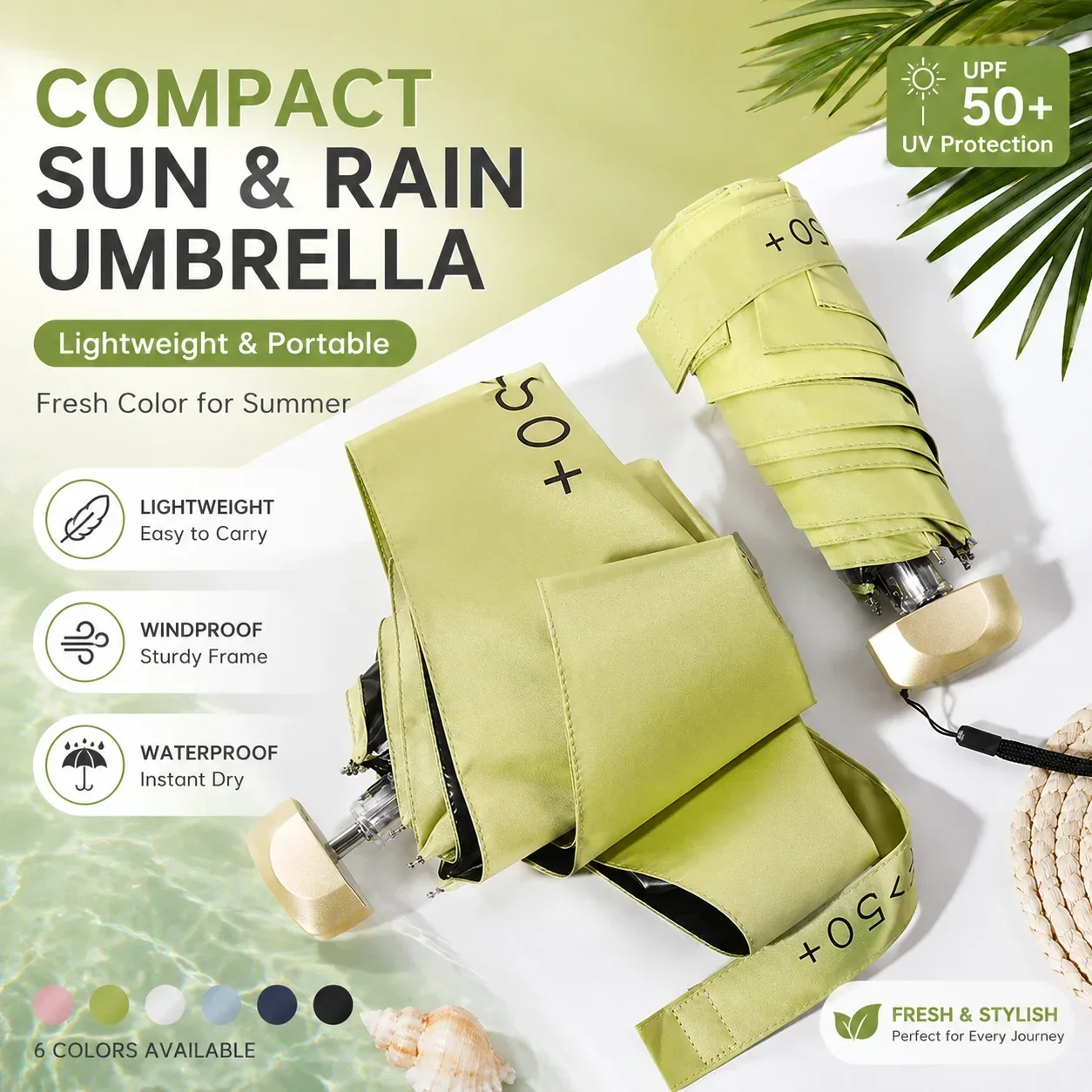 Mini UPF50+ Sun UV Protection Rain Umbrella Small Anti Ultraviolet Shading Sunshade Sunny and Rainy Umbrellas Parasol
