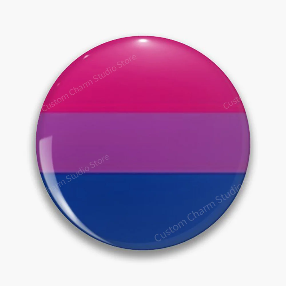 LGBTQ+ Pride Flaggen-Anstecknadel, Regenbogen-Pride Rundes Abzeichen, Gay-Lesbian-Transgender Pride Brosche für Rucksack und Kleidung, Pride Mo – Detail 11