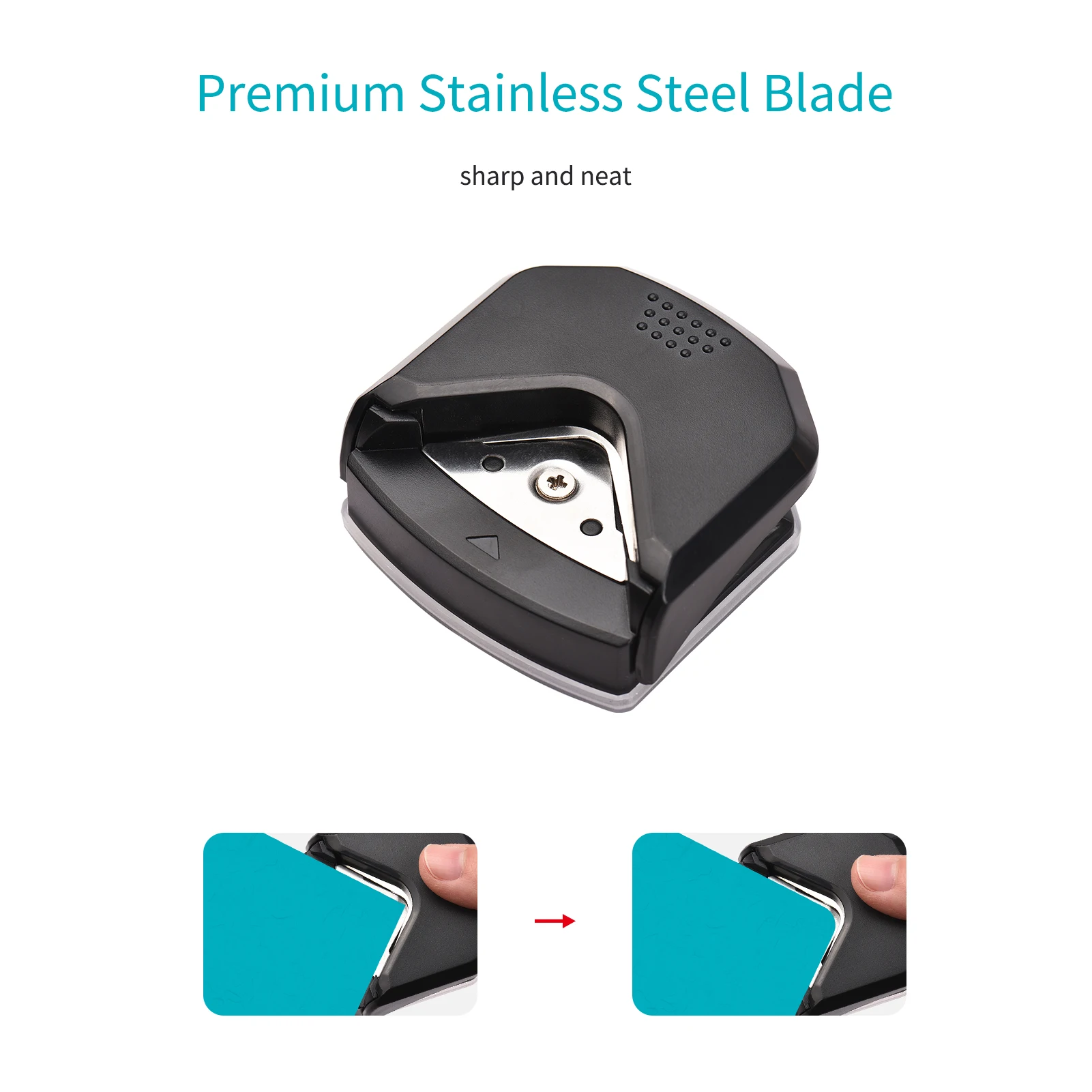 Perforadora redondeadora de esquinas R4, Mini cortador portátil de esquinas redondas de 4mm para tarjetas, manualidades, álbum de recortes, papel de regalo, pegatina, foto Lami