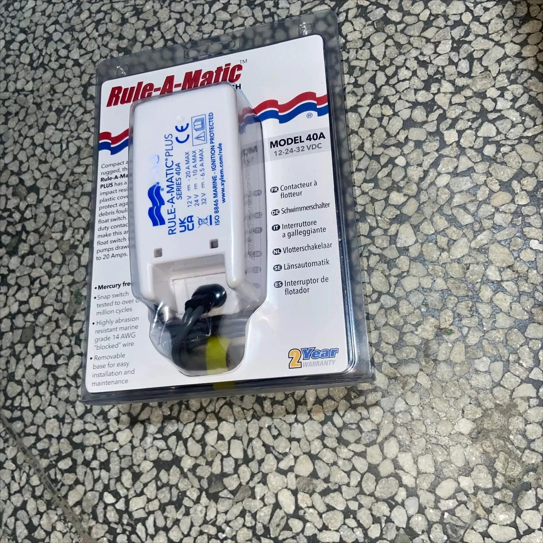 Yacht Marine Parts Float Switch Rule 35A/40A 0-32V