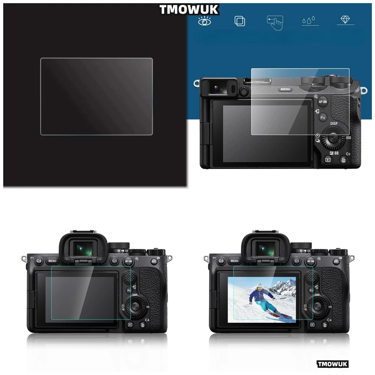 

Waterproof Glass Screen Cover For Sony A6700 A6400 A6300 A6000 A5000 - Defends Against Moisture
