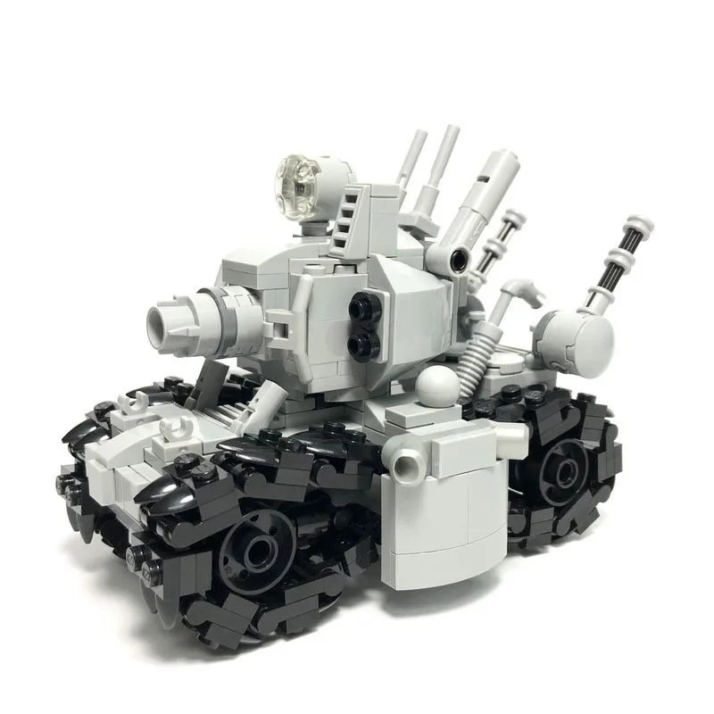 Novo em figura de ação metal slug tanque moc24110 super veículo 001 montado modelo brinquedos estatueta cinza educacional presente aniversário do miúdo