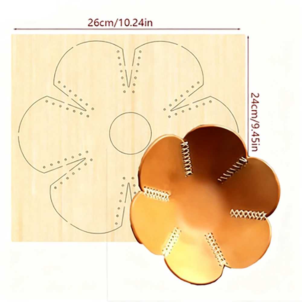 

1 piece Petal tray, DIY handmade production, high-quality leather cutting mold, wooden mold suitable for most machines
