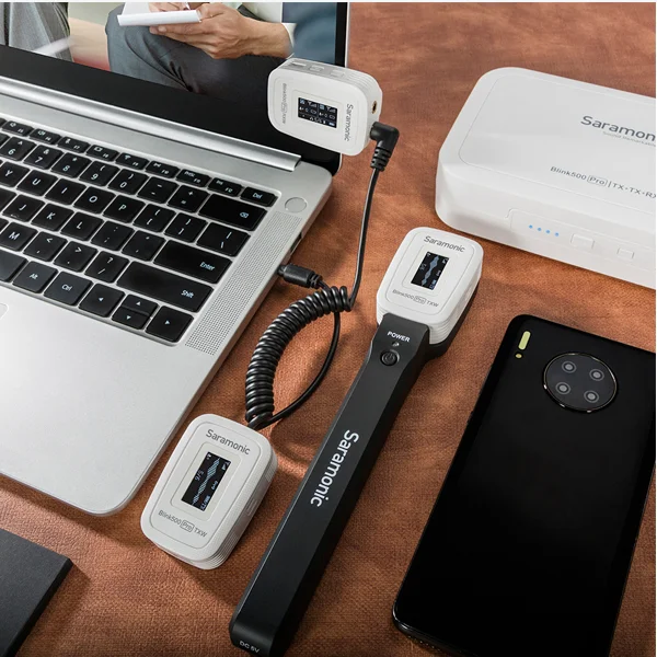 Saramonic Blink500 Pro HM Rechargeable Handheld Mic Transmitter Holder for Blink 500 Pro B1 B2 TX Wireless Lavalier Microphone view 6