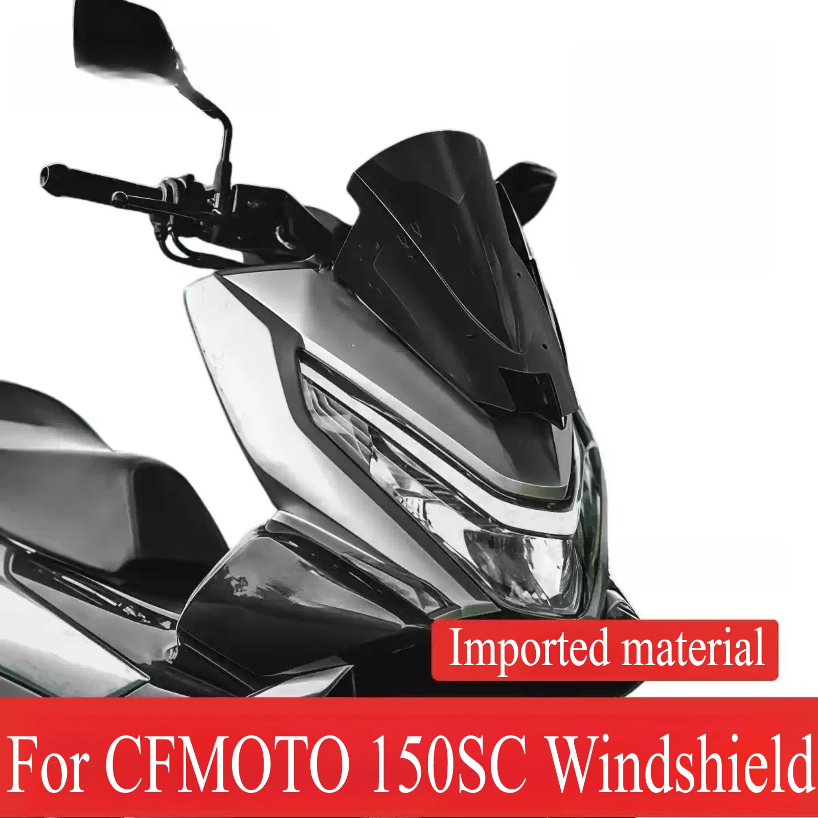 Motorcycle Modified Windshield Wind Deflector Heightened Windshield Durable Front Glass Accessories Parts For CFMOTO 150SC 150