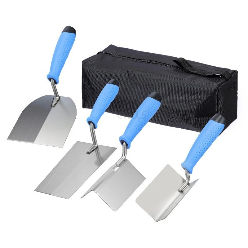 Architectural Decoration Trowel Set Multi Specification Putty Scraper Stainless Steel Scraper Plate Manual Plastering Tools