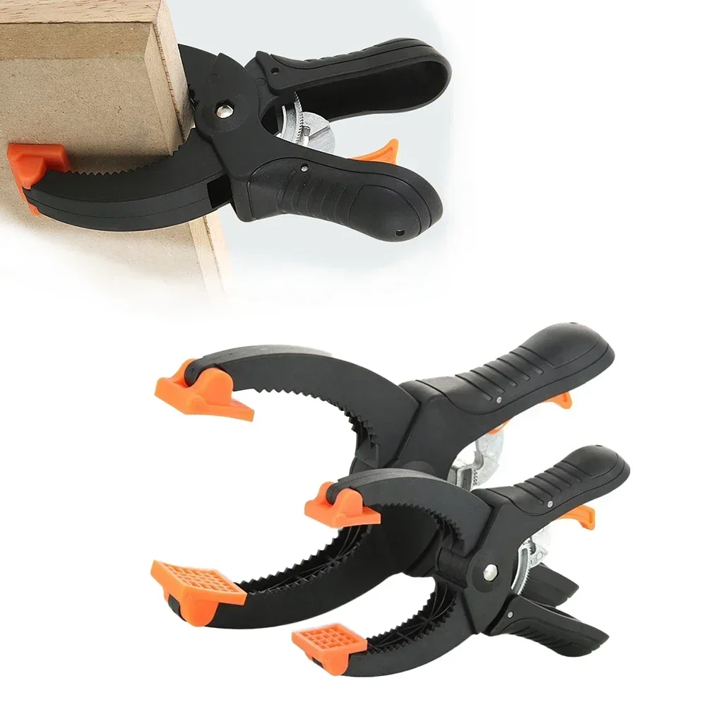 Wood Board Clamps Nylon Handle Clamping Force Clamping Force Dual Swivel Pads Gluing Securing Internal Ratcheting Mechanism