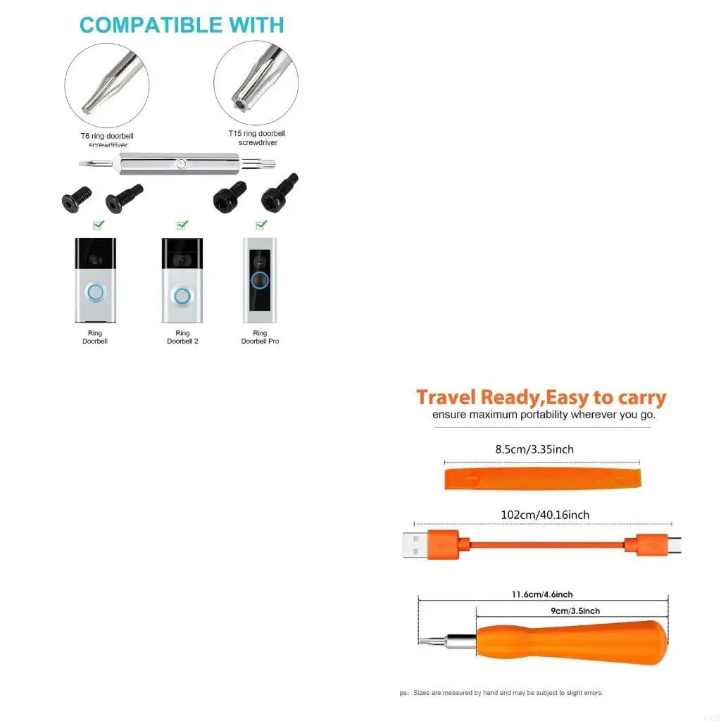 Replacement Charging Charging Adapter Cable Power Cord Wire for Video Doorbell 2