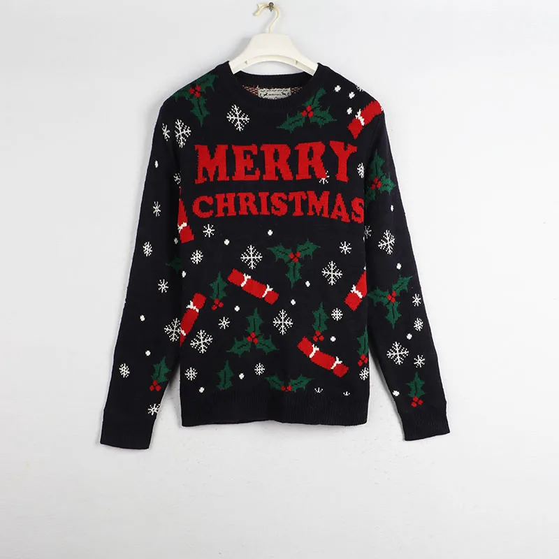 

Свободный вязаный свитер Cisas с узором, мужской зимний модный солнцезащитный домашний большой размер, повседневный удобный круглый Ne Long Sve