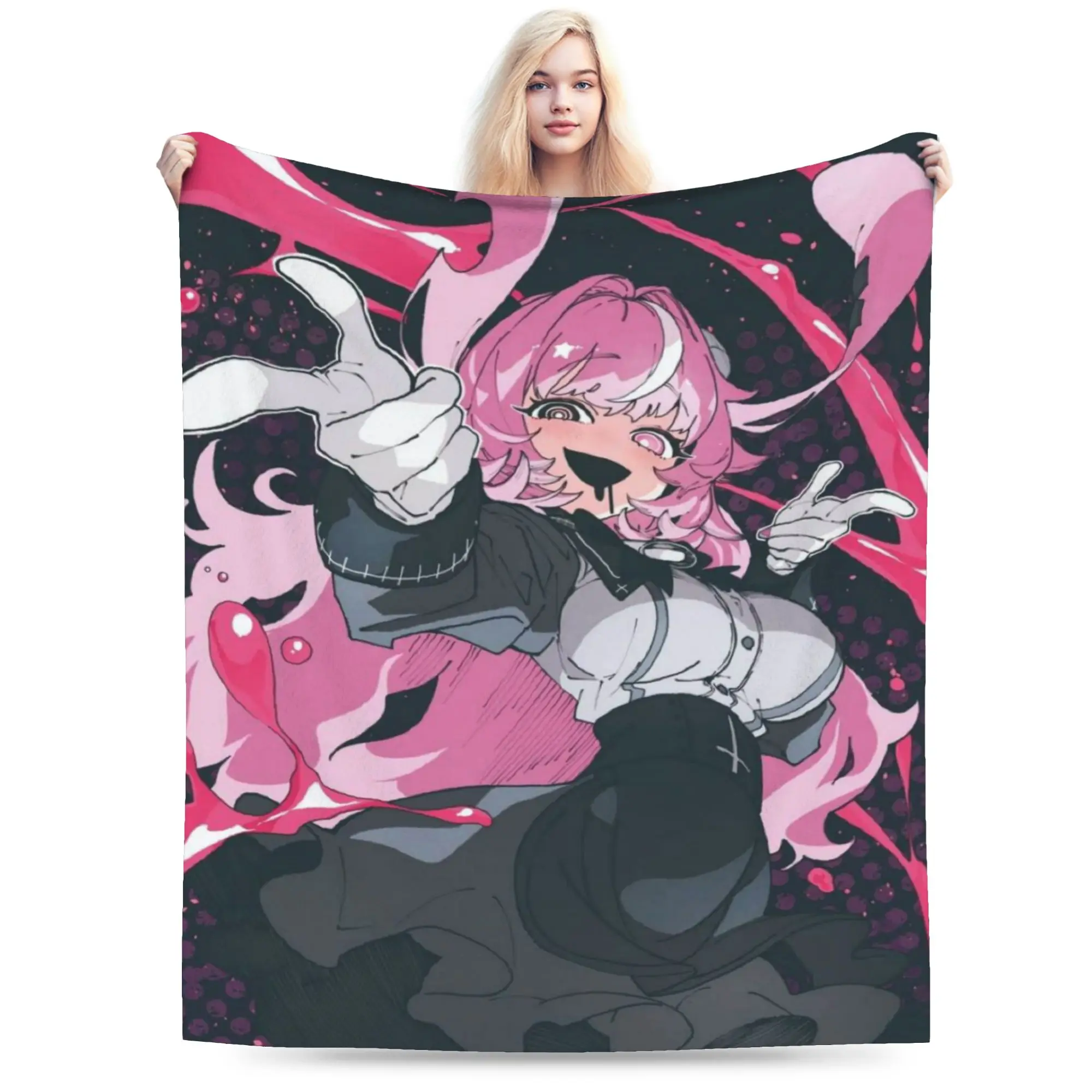 Soft Blanket Picnic Femme Soule Bedding Throws Drunken Goddess Reflux Flannel Bedspread For Living Room Funny Sofa Bed Cover