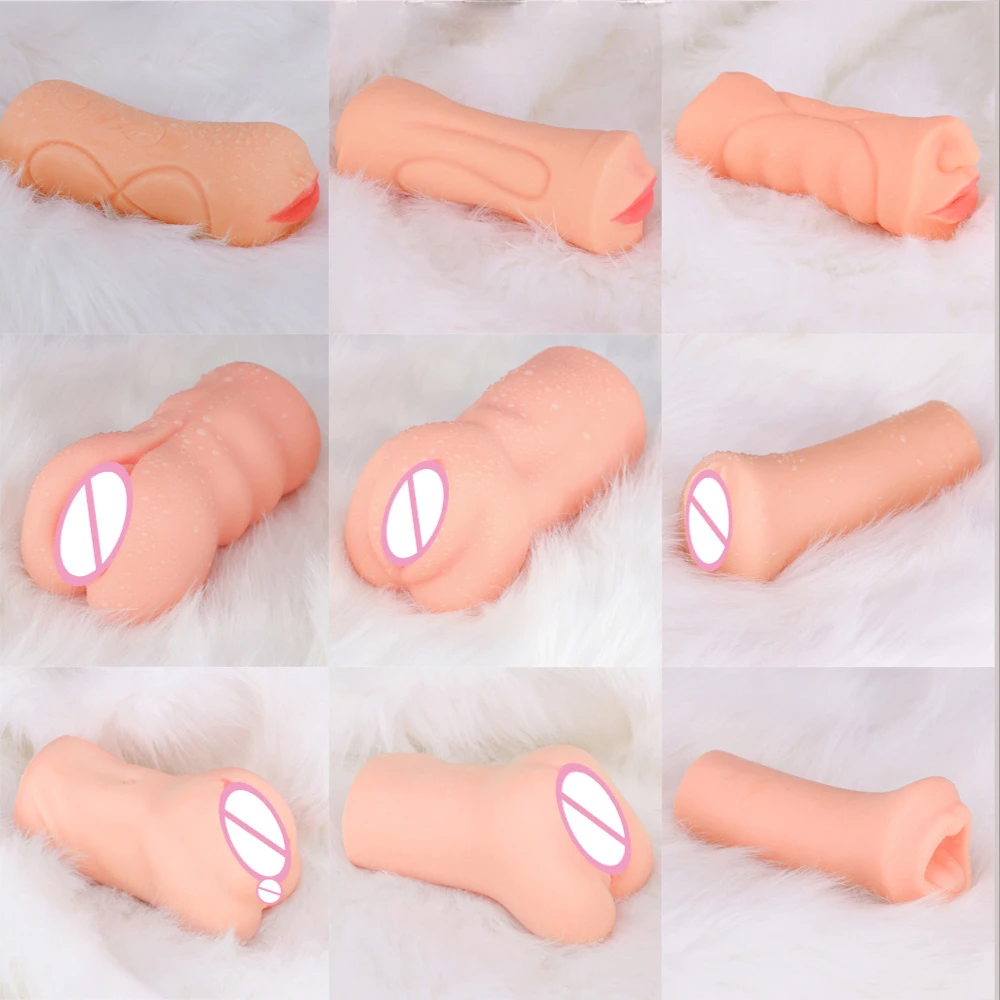 2 In 1 Vaginas ชายซิลิโคน Masturbators ชายอมควย Sexitoys ผู้ใหญ่18ประดิษฐ์ยางหีเซ็กซี่ของเล่น