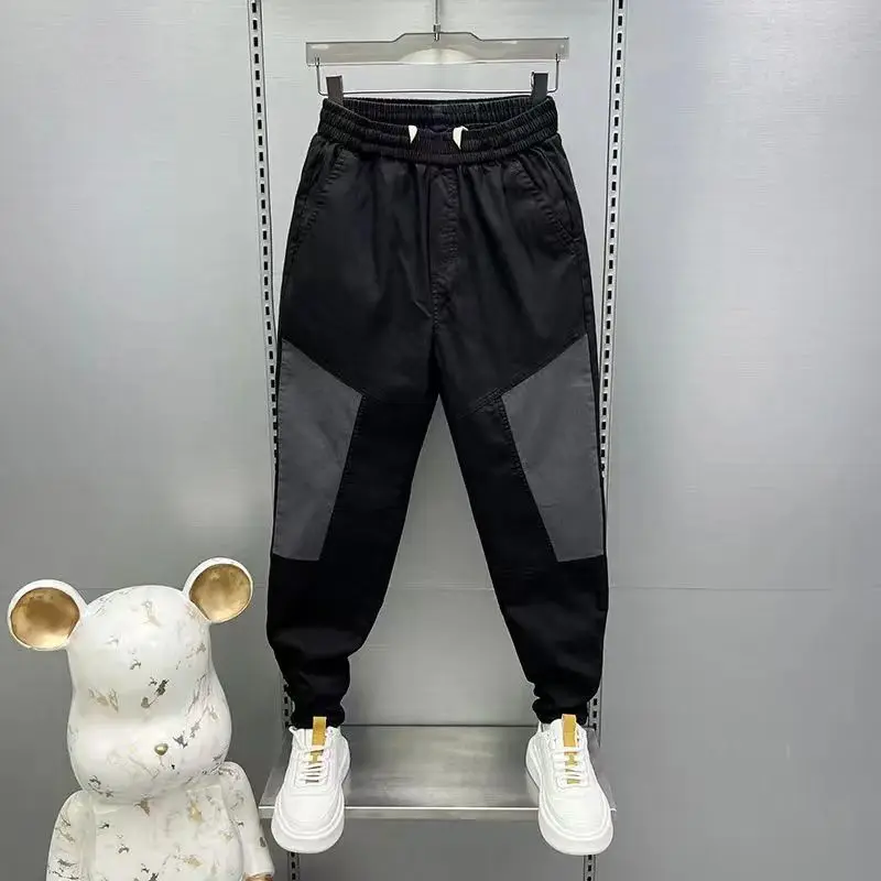 Patchwork Sweatpants Men Streetwear Harajuku Jogger Sweatpants Hip Hop Pants High Quality Men Clothing Loose Elastic Trouser