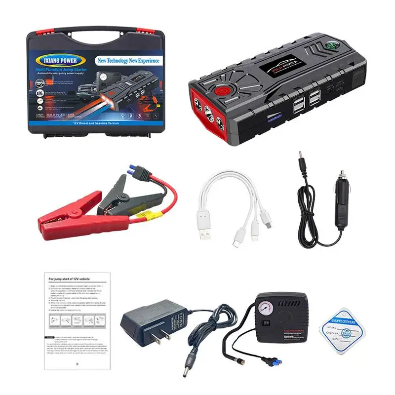 

Portable Car Emergency Starting Power Supply 12V Car Jumper Battery 99900mAh Portable Battery Car Power Supply Motorcycle