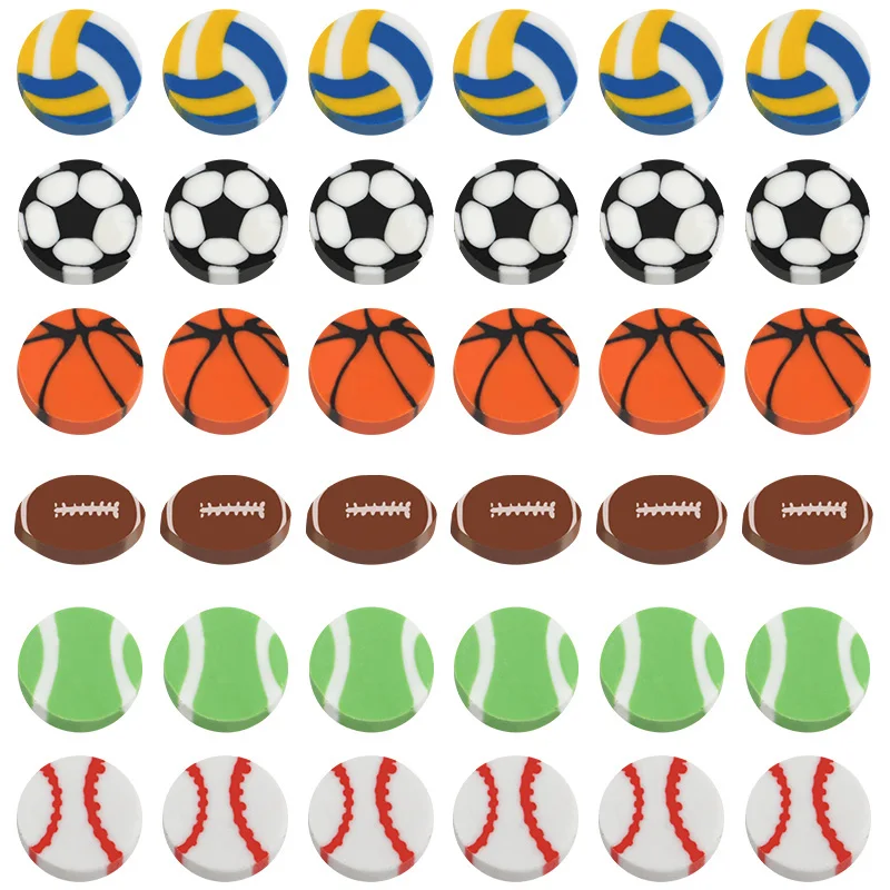 100 Stück Sportthemen-Radiergummis Mini-Fußball-Basketball-Radiergummi für Kindergeburtstage, Piñata-Füller, Klassenzimmer-Geschenke und Belohnungen