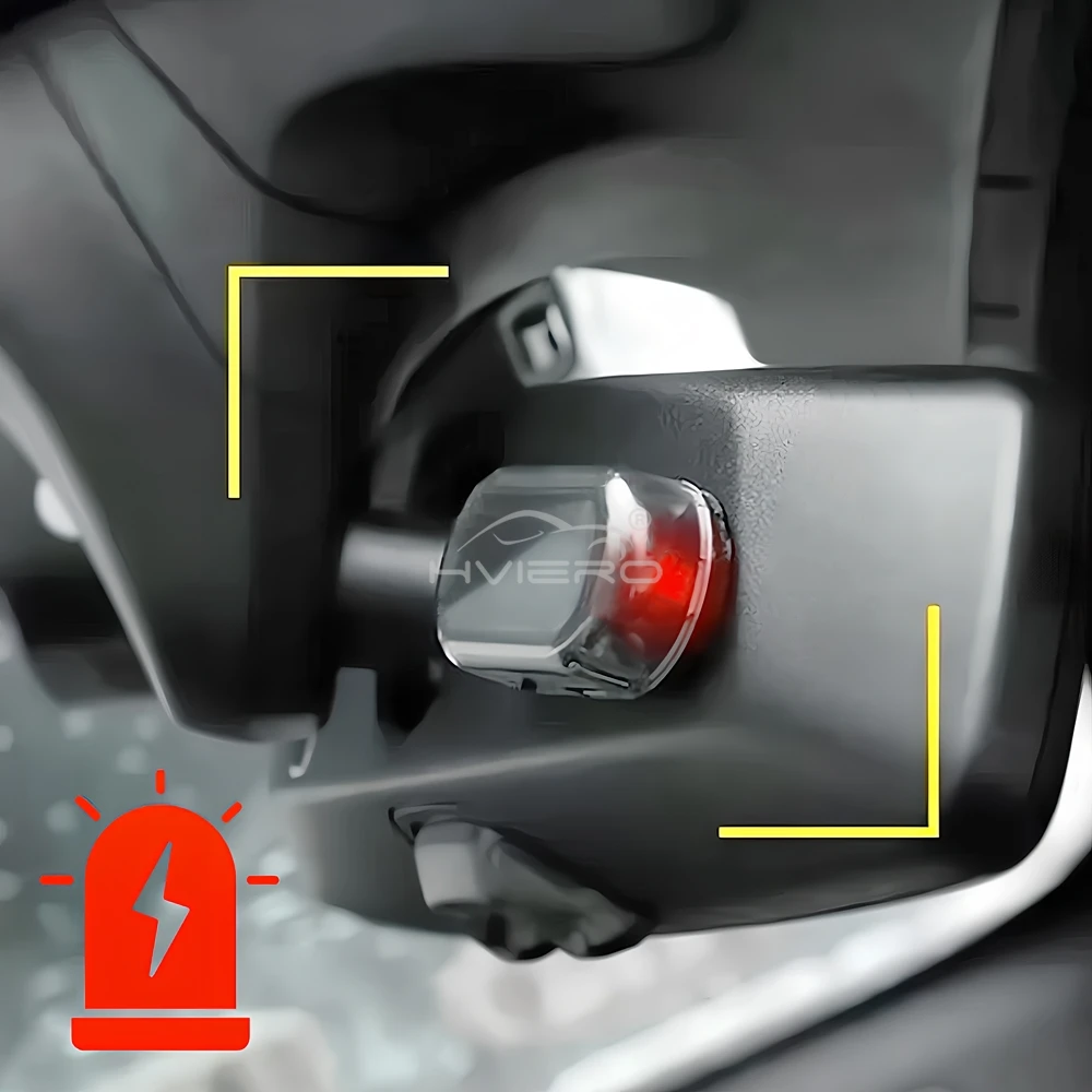 1Pcs Car Fake Security Light Solar Powered Simulated Dummy Alarm Wireless Warning Anti Theft Caution Lamp LED Flashing Imitation