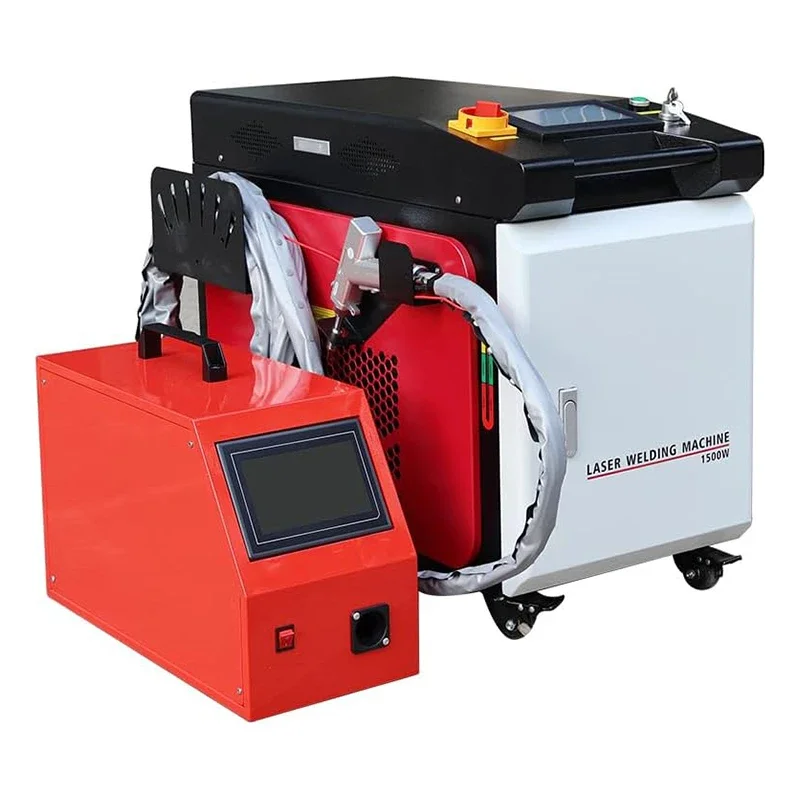 Portable CW 1500W Wood Stone Metal Removal Rust Fiber Laser Cleaning Machine For Cleaning Welds