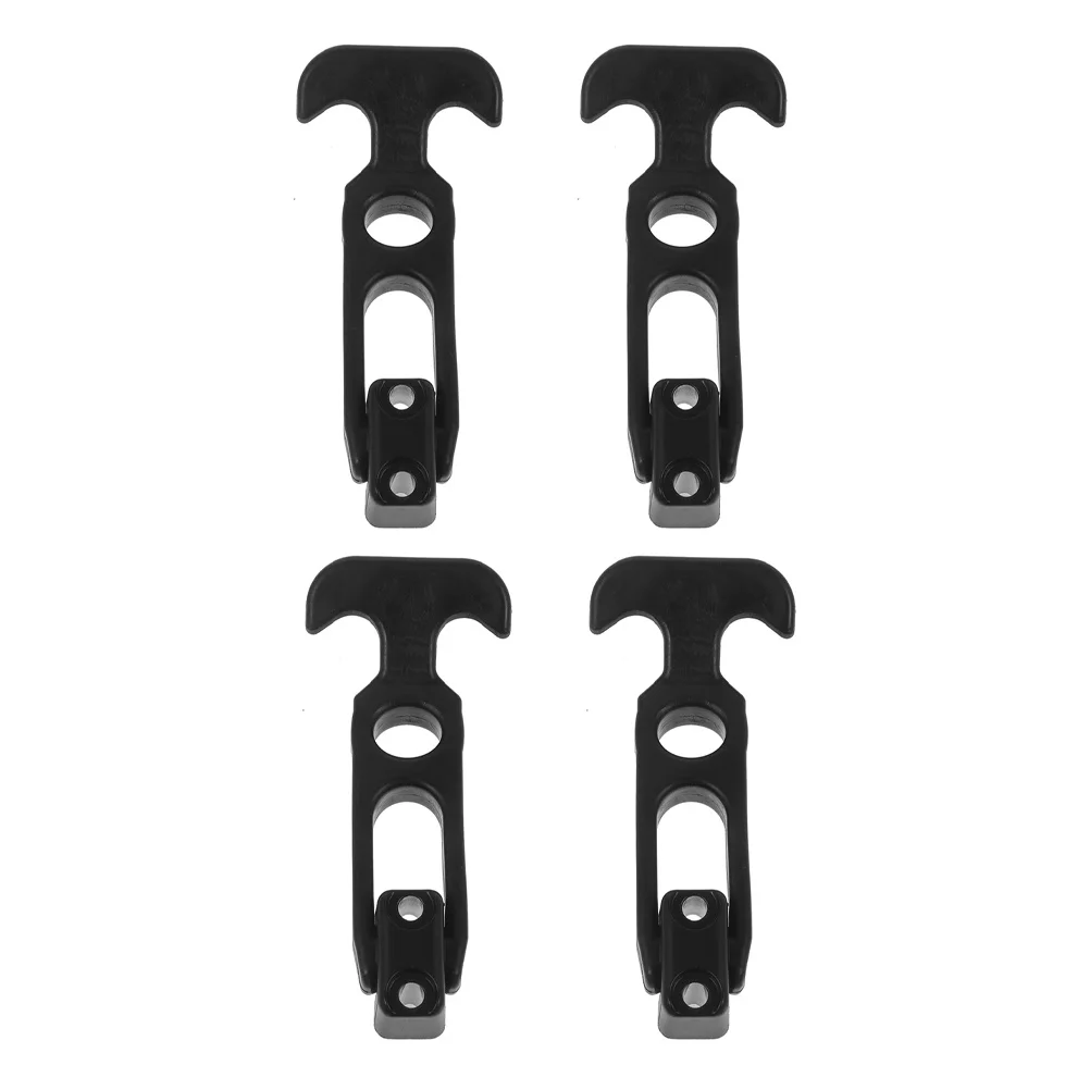 

4Pcs Flexible Rubber Hood Lock Latches Heavy Duty T Handle Draw Latches for Vehicle Engine Hood Truck Toolbox Box Latch