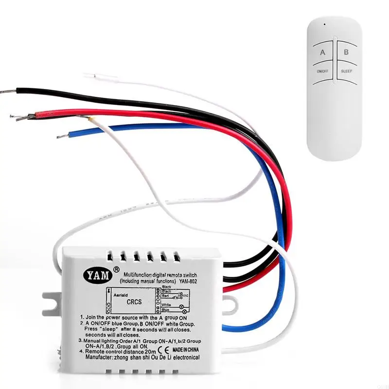 

G6DD 2-way Wireless & Transmitter for Ceiling Lights Lamps Fluorescent Lamps