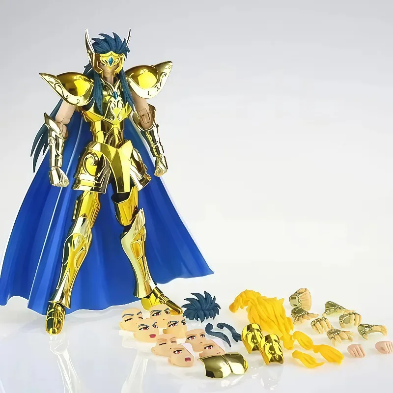 

CS Model Saint Seiya Myth Cloth EX Aquarius Camus With Hyoga Cygnus Head Gold/24K Knights of the Zodiac Action Figure In Stock