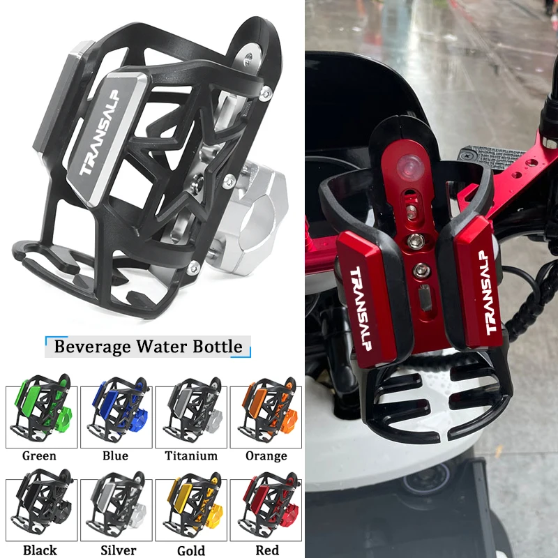 

2022 новая мотоциклетная алюминиевая + резиновая бутылка для воды и напитков, чашка для напитков для Honda TRANSALP 600 XL700V 700 XL 650 V