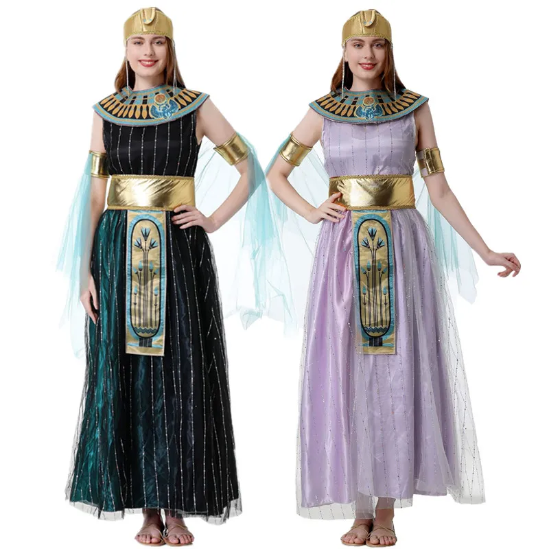 

New loween Costume Queen Role Play Ancient Godd Long Dr Beau Queen Character Performance Traditional Chinese Clothing