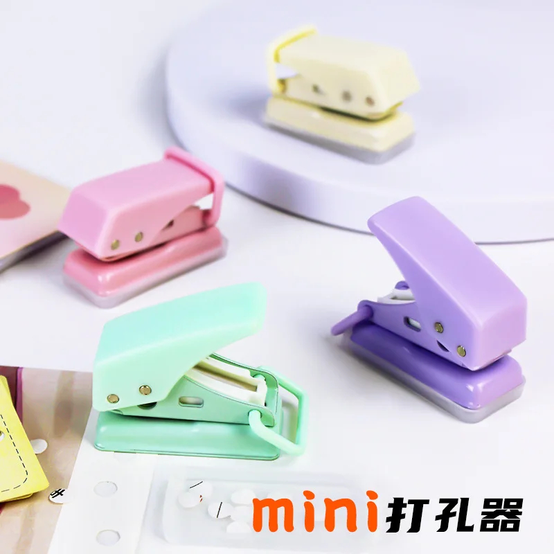 Mini Single Hole Circular Hole Punching Machine Pliers For Urine Carrying Diy Hand Account Loose Leaf Binding Stationery