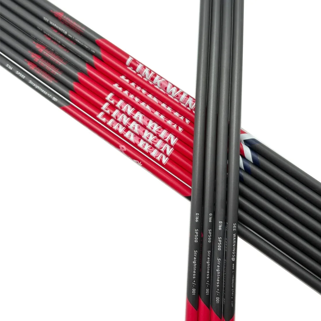12pçs linkboy tiro com arco id4.2mm coluna 500 600 700 800 900 setas retidão +/-0.001 pontas de seta arco caça
