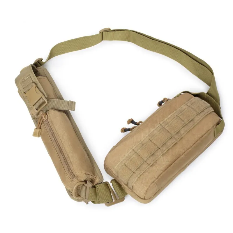 Outdoor Tactical Multifunctional Cross-Shoulder Chest Bag EDC Strap Combination Hanging Bag Molle Accessories Sundry Storage Bag