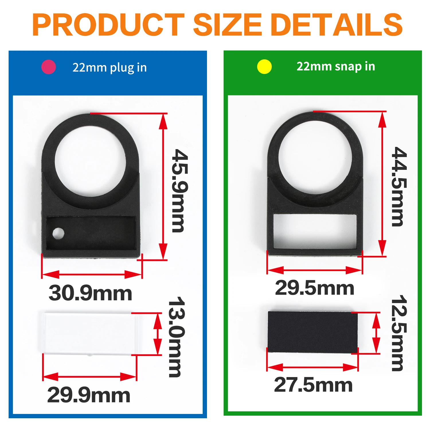 Venta directa de fábrica de caja de etiquetas con botón de luz de señal de 22 mm, caja de identificación, caja de identificación y caja de etiquetas de 100 piezas