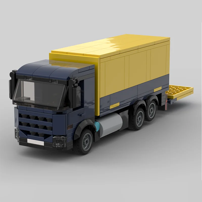 Stadsauto's Vrachtwagenmodel Moc Bouwstenen Vrachtwagen 2-in-1 Model Technologie Modulaire blokken Geschenken Kerstspeelgoed DlY Sets Montage