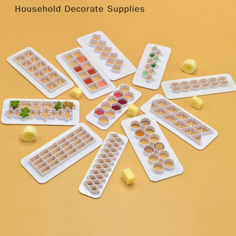 

3pcs Polymer Clay Tool Plastic Cutting Molds Hexagon/Round/Square/Fish Scales Geometric Shape Designer Diy Earring Pottery Tools