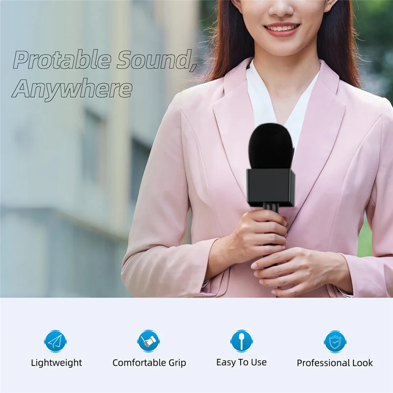 

Interview Mic Adapter Withmic Flag Andfoam Forrode Wireless Go/Goii/DJI Mic/Relacart/Wireless Mic