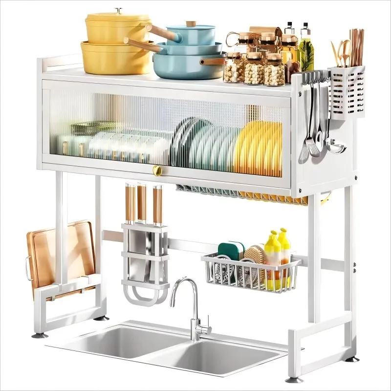 

Kitchen Draining Rack for Dish Plate Bowl Large Kitchen Rack Dish Drainers for Home Counter Storage Shelf Multifunction